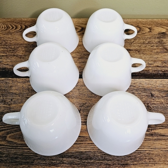 Vintage 1970s PYREX Opal Tea Cup Coffee Mug - set of 6 - Picture 3 of 5